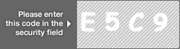 captcha code for visual authentication  letter E number 5 letter C number 9