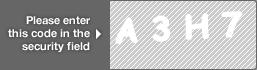 captcha code for visual authentication  letter A number 3 letter H number 7