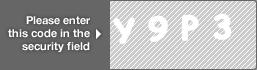 captcha code for visual authentication  letter Y number 9 letter P number 3