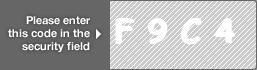 captcha code for visual authentication  letter F number 9 letter C number 4