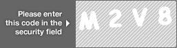 captcha code for visual authentication  letter M number 2 letter V number 8