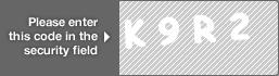 captcha code for visual authentication  letter K number 9 letter R number 2