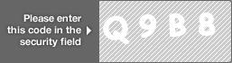 captcha code for visual authentication  letter Q number 9 letter B number 8