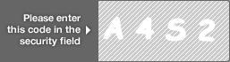 captcha code for visual authentication  letter A number 4 letter S number 2