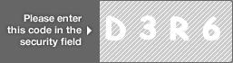 captcha code for visual authentication  letter D number 3 letter R number 6