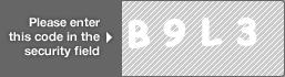 captcha code for visual authentication  letter B number 9 letter L number 3