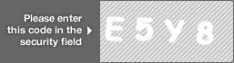 captcha code for visual authentication  letter E number 5 letter Y number 8