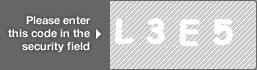 captcha code for visual authentication  letter L number 3 letter E number 5
