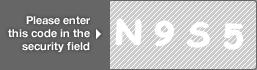 captcha code for visual authentication  letter N number 9 letter S number 5