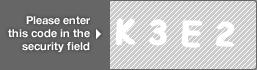 captcha code for visual authentication  letter K number 3 letter E number 2