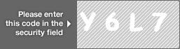 captcha code for visual authentication  letter Y number 6 letter L number 7