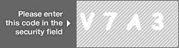 captcha code for visual authentication  letter V number 7 letter A number 3