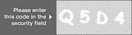 captcha code for visual authentication  letter Q number 5 letter D number 4