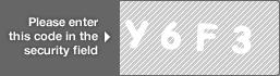 captcha code for visual authentication  letter Y number 6 letter F number 3