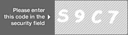 captcha code for visual authentication  letter S number 9 letter C number 7