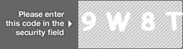 captcha code for visual authentication  number 9 letter W number 8 letter T