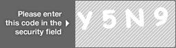 captcha code for visual authentication  letter Y number 5 letter N number 9