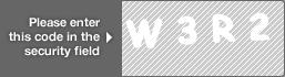 captcha code for visual authentication  letter W number 3 letter R number 2