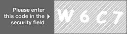 captcha code for visual authentication  letter W number 6 letter C number 7