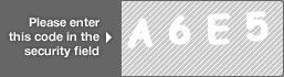 captcha code for visual authentication  letter A number 6 letter E number 5