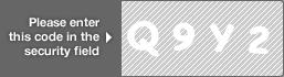 captcha code for visual authentication  letter Q number 9 letter Y number 2