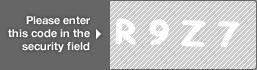 captcha code for visual authentication  letter R number 9 letter Z number 7