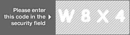 captcha code for visual authentication  letter W number 8 letter X number 4