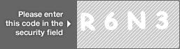 captcha code for visual authentication  letter R number 6 letter N number 3