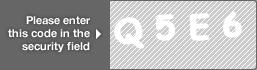 captcha code for visual authentication  letter Q number 5 letter E number 6