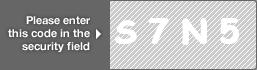 captcha code for visual authentication  letter S number 7 letter N number 5