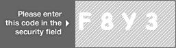 captcha code for visual authentication  letter F number 8 letter Y number 3