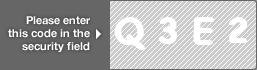 captcha code for visual authentication  letter Q number 3 letter E number 2