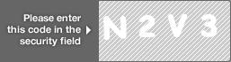 captcha code for visual authentication  letter N number 2 letter V number 3