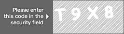 captcha code for visual authentication  letter T number 9 letter X number 8