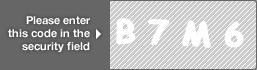 captcha code for visual authentication  letter B number 7 letter M number 6