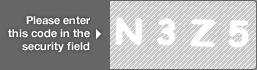 captcha code for visual authentication  letter N number 3 letter Z number 5
