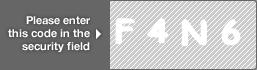 captcha code for visual authentication  letter F number 4 letter N number 6