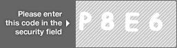 captcha code for visual authentication  letter P number 8 letter E number 6
