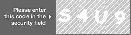 captcha code for visual authentication  letter S number 4 letter U number 9