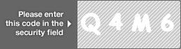 captcha code for visual authentication  letter Q number 4 letter M number 6