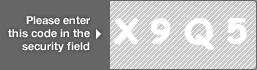 captcha code for visual authentication  letter X number 9 letter Q number 5