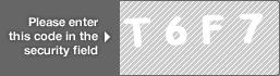 captcha code for visual authentication  letter T number 6 letter F number 7