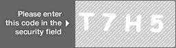 captcha code for visual authentication  letter T number 7 letter H number 5