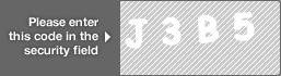 captcha code for visual authentication  letter J number 3 letter B number 5