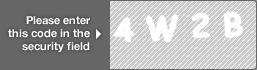 captcha code for visual authentication  number 4 letter W number 2 letter B