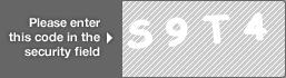 captcha code for visual authentication  letter S number 9 letter T number 4