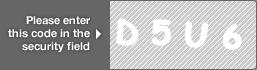 captcha code for visual authentication  letter D number 5 letter U number 6