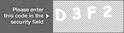 captcha code for visual authentication  letter D number 3 letter F number 2