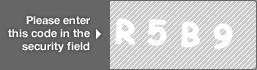 captcha code for visual authentication  letter R number 5 letter B number 9