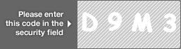 captcha code for visual authentication  letter D number 9 letter M number 3